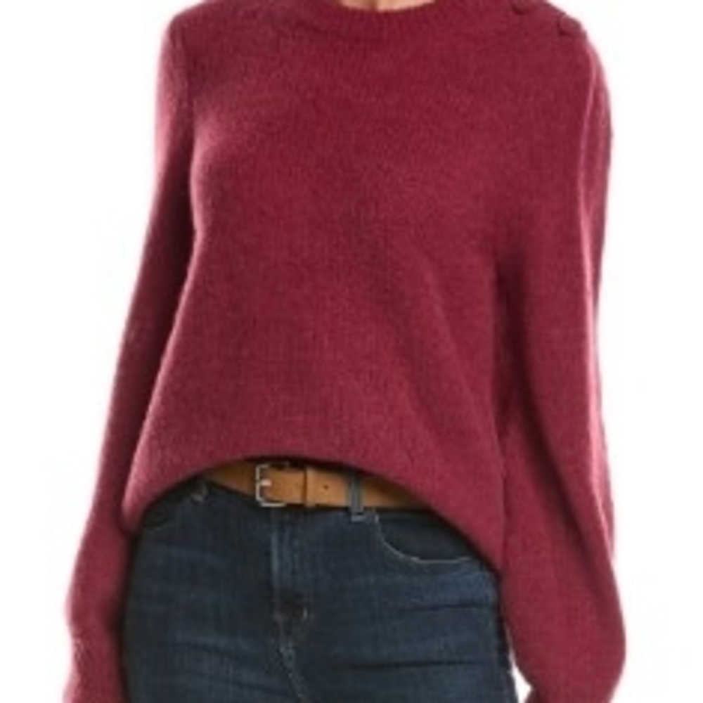 NWOT Nation Ltd Women's Red Vivi Alpaca-Blend Sweater